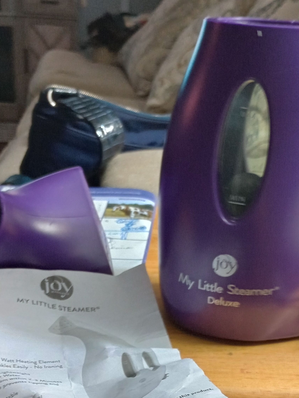 Joy  Mongano. My Little Steamer Deluxe - Purple Handheld Garment Steamer
